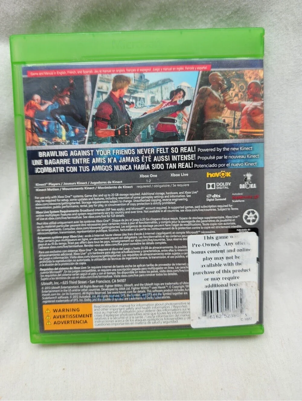 Fighter Within Microsoft Xbox One, 2013